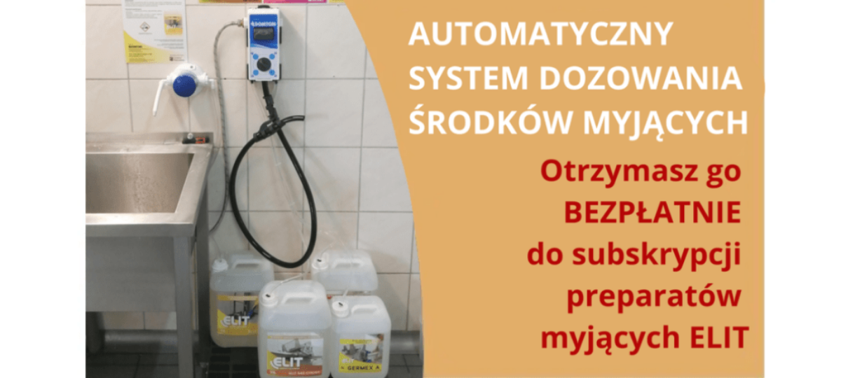 System dozowania preparatów myjących